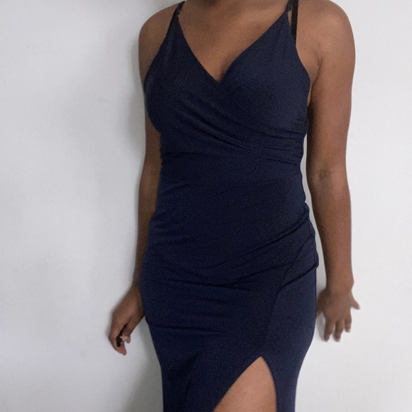 Navy Blue Dress - Picture 2 of 3